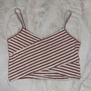 Stripe cropped tank top!